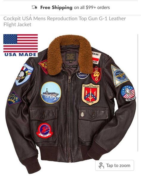 Legendary USA - Top Gun Bomber Jacket Maverick Top, Jacket With Embroidery, Leather Jacket Mens, Leather Flight Jacket, Fur Leather Jacket, Aviator Jackets, Real Leather Jacket, Flight Jacket, Leather Motorcycle Jacket