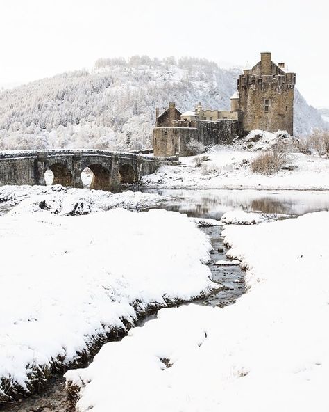 Medieval Snow Aesthetic, Hans Westergaard, Mirror Visitor, Medieval Revival, The Hunting Party, Eilean Donan Castle, Dark Materials, Chateau Medieval, Eilean Donan