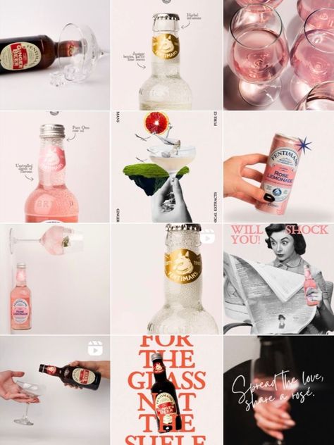 Fentimans: Creative design of preview poster, social media content and website pages for new product #Digital_Marketing_Agency_Instagram_Grid #Beverage_Instagram_Feed #3_Grid_Instagram_Post #Grid_Inspiration Beverage Instagram Feed, 3 Grid Instagram Post, Wine Instagram Feed, Instagram Marketing Design, Product Poster Design Marketing, Product Instagram Feed, Brand Instagram Feed Ideas, Grid Inspiration, Wine Instagram