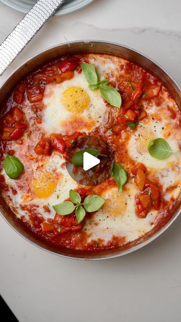 Italian Eggs In Purgatory, Garlic Butta Eggs Recipe, Abruzzo Recipes, Eggs In Purgatory Recipe, Eggs In Purgatory, Italian Eggs, South Of Italy, Easy Egg Recipes, Cheesy Eggs