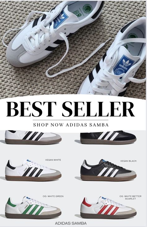 #adidas #sneakers #shoes #sport #ootd #trend #musthave #bestseller #sport #informaloutfit #buynow #shoponline Adidas Originals Samba, Samba Og Shoes Outfit Women, Samba Shoes Women Outfit, Sambas Adidas Women, Sambas Adidas Women Outfit, Adidas Samba Women, Samba White, Samba Og Shoes, Foil Embossing