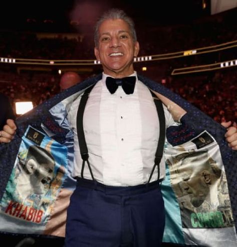 UFC legend and James Bond superfan Bruce Buffer channels his inner 007 with custom smoking jackets from King & Bay | Toronto, ON Bruce Buffer, The Incredible True Story, Roger Moore, Half Brother, Combat Sport, Sean Connery, Family Name, James Bond, Ufc