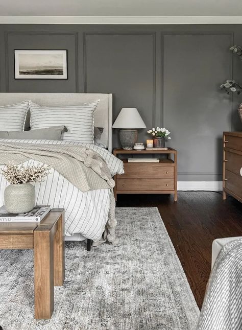 Farmhouse Bedroom, Master Bedrooms Decor, Remodel Bedroom, Bedroom Decoration, Upholstered Beds, Dream Bedroom, Bed Room, My New Room, Cozy Bedroom