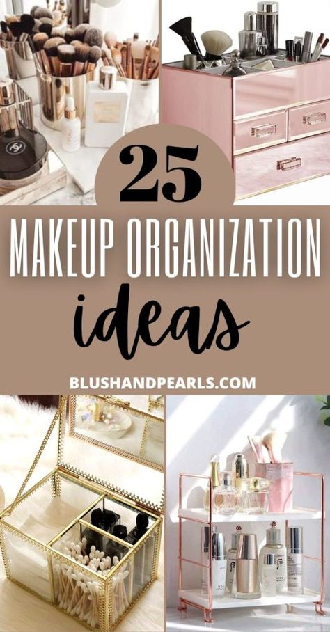 Makeup Organization Ideas, Makeup Declutter, Product Organization, Makeup Storage Ideas, Best Drugstore Lipstick, Ikea Makeup, Organization Shelves, Makeup Vanities, Hacks Makeup