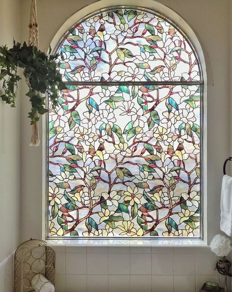 really cute window wrap for the bedroom Cute Window, Film Summer, Window Wrap, Window Glass Design, Dream House Aesthetic, Stained Glass Window Film, Stained Glass Designs, Barbie Dream House, Dream House Interior