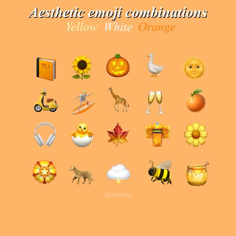 Orange yellow emoji combinations aesthetic Yellow Emoji Combinations, Orange Emoji Combinations, Red Emoji Combinations, Orange Emoji, Red Emoji, Emojis Combinations, Good Apps For Iphone, Aesthetic Emoji, Yellow Emoji