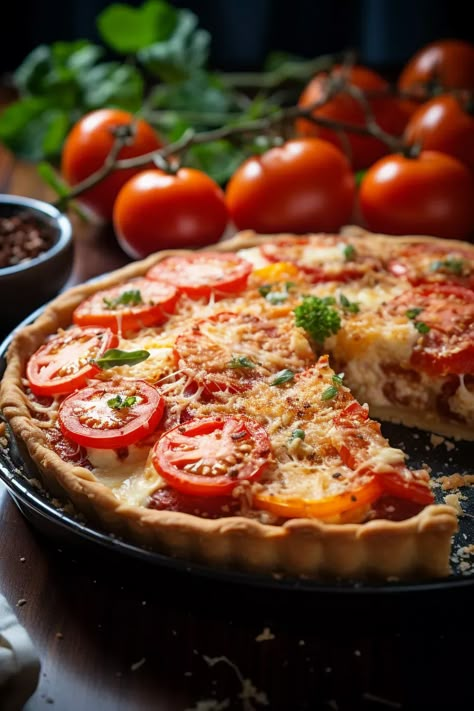 Southern Tomato Pie - That Oven Feelin Tomato Pie All Recipes, Tomato Pie Recipe Southern, Paula Deen Tomato Pie, Tomato Pie Recipe Easy, Southern Living Tomato Pie Recipe, Tomato Mozzarella Pie, Tomato Pie With Cornmeal Crust, Southern Tomato Pie All Recipes, Southern Tomato Pie