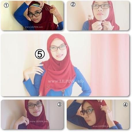 Tutorial: 5 Easy-to-Wear Square Hijab Styles in Photos Square Hijab Tutorial, Wearing Hijab, Square Hijab, Glasses For Your Face Shape, Simple Hijab, Hijab Styles, Chiffon Scarf, Hijab Tutorial, Photo Tutorial