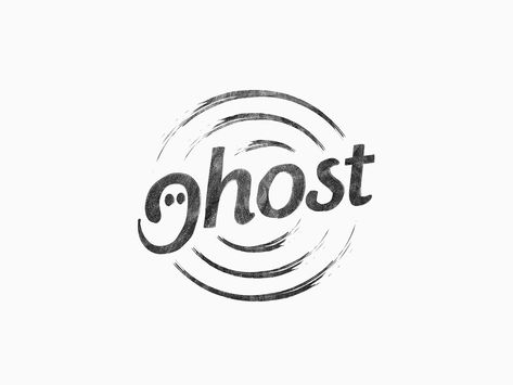 Ghost Project, Ghost Logo, Happy Birthday Posters, Graphic Design Fonts, Ghost Design, Birthday Poster, Word Pictures, Everyday Objects, Art Logo