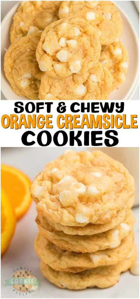 Fruit Creme Cookies, Creamcycle Cookies, Dreamcycle Cookies, Recipes With Orange Extract, Orange Party Snacks, Orange Cream Dessert, Orange Meltaway Cookies, Orange Cream Cookies, Orange Dreamsicle Cookies