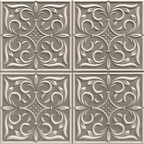 Inspired by vintage tin tiles, the field tile combines this iconic look with a modern sensibility. French Country Tile, Vintage Tin Tiles, Glass Tile Crafts, Embossed Tile, Italian Kitchen Design, Patterned Wall Tiles, Stove Backsplash, Style Tiles, Decorative Wall Tiles