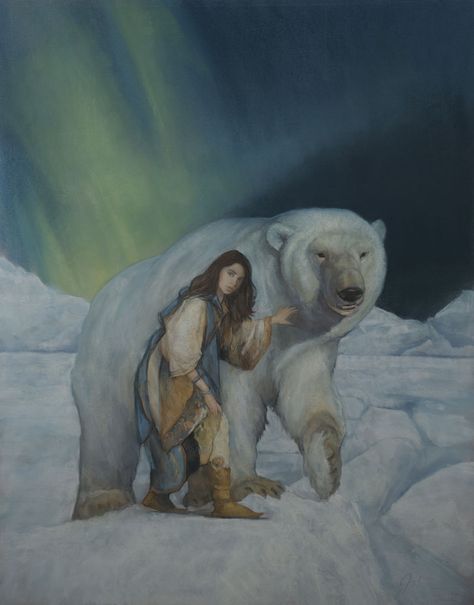 East of the Sun, West of the Moon, Stephen Johnson East Of The Sun, His Dark Materials, Dark Material, Fairytale Illustration, Fairytale Art, White Bear, Winter Pictures, Folk Tales, Childrens Illustrations