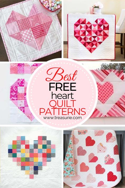 Free Heart Quilt Patterns - 15 of the Best | TREASURIE Easy Christmas Quilt Patterns, Exploding Heart Quilt Pattern, Easy Christmas Quilt, Heart Quilt Patterns, Texture Craft, Quilt Patterns For Beginners, Craft Paper Flowers, Heart Quilts, Quilt Blocks Easy