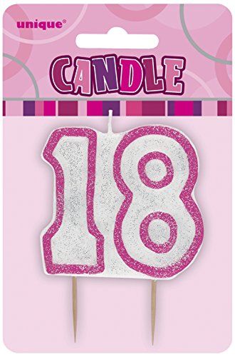 Pink Glitz 18 Party Candle ** You can find more details by visiting the image link. Pink 18th Birthday, 18th Birthday Candles, The Number 13, Zelda Birthday, 16 Candles, Birthday Decorations For Men, Simple Birthday Decorations, 21st Birthday Decorations, Number Candle