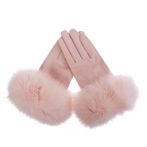 Pink Leather Gloves, Png Clothes, Digital Closet, Material Girls, Fox Fur, Fashion Killa, Leather Gloves, Gossip Girl, Pink Leather