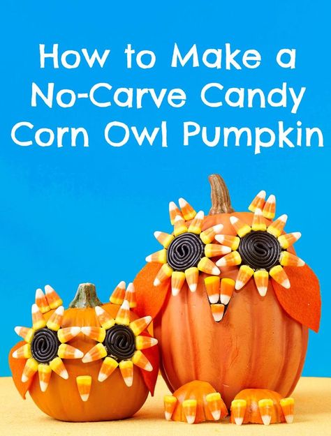 It’s officially October! With Halloween just around the corner, I thought I would give you some eye candy with some Candy Corn. Yep, 15 fabulous projects all themed with Candy Corn: home décor, crafts and recipes. C’mon, let’s get inspired! Candy Corn Halloween Decor from Gifts by Gaby Candy Corn Cupcakes from The Girl Who Ate … Candy Corn Pumpkin Decorating, Corn Crafts, Candy Corn Pumpkin, Pumpkin Decorating Diy, Decorated Pumpkins, No Carve Pumpkin, Halloween Pumpkin Diy, Carve Pumpkins, Owl Pumpkin