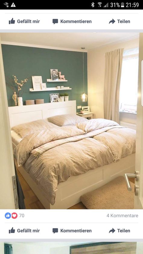 Brimnes Headboard, Brimnes Bed, Bed Makeover, Ikea Bedroom, Ikea Bed, Interior Inspo, House Inspiration, Girl Room, Bedroom Makeover