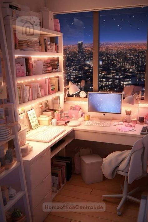 Study Room Corner Desk, Stylish Study Room, Corner Office Aesthetic, Cute Corner Desk Setup, Corner Desk Inspo Aesthetic, Comfortable Study Space, Working Corner In Bedroom, Cute Corner Desk Ideas, Cute Desk Set Up Aesthetic