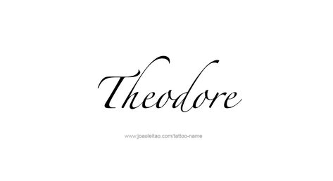 Tattoo Design  Name Theodore Theodore Tattoo, Dominic Name Tattoo, Theo Name Tattoo, Christopher Tattoo Name, Theo Baby Name, Theodore Name, Theo Name, Lace Sleeve Tattoos, Name Tattoo Designs