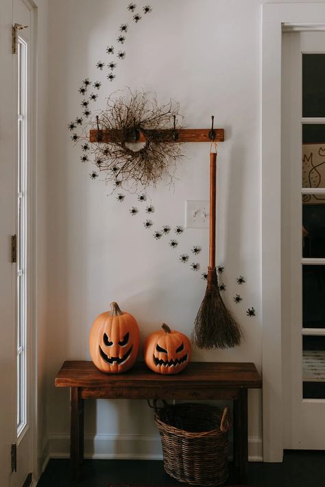 Above Door Halloween Decor, Brick House Halloween Decor, English Fall Decor, Goodwill Halloween Decor, Outdoor Halloween Decor Front Yards Simple, Halloween Pergola Decor, Everyday Halloween Decor, Wednesday Halloween Decor, Cozy Fall Decor Ideas