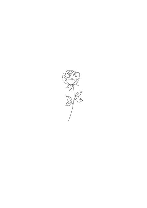 Rose Outline Drawing, Rose Outline, Magic Runes, White Ink Tattoo, Small Pretty Tattoos, Writing Tattoos, Dainty Tattoos, Spine Tattoos, White Tattoo