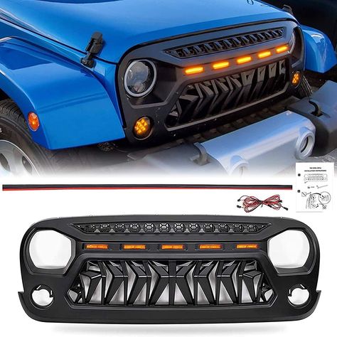 Jeep Wrangler Grill, Jeep Sahara, Jeep Mods, Jeep Grill, 2007 Jeep Wrangler, Black Shark, Jeep Wrangler Sahara, Jeepers Creepers, Jeep Rubicon