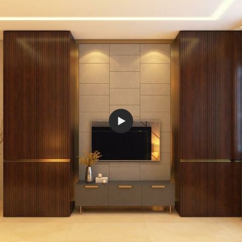 Tv Wall With Wardrobe Design, Cupboard Ideas Bedroom With Tv, Tv Almirah Designs, Cupboard With Tv Unit Living Room, Lcd With Wardrobe, Almirah Design With Tv Unit, Bedroom Tv Unit With Wardrobe, Bedroom Cupboard Designs With Tv, Bedroom Tv With Wardrobe