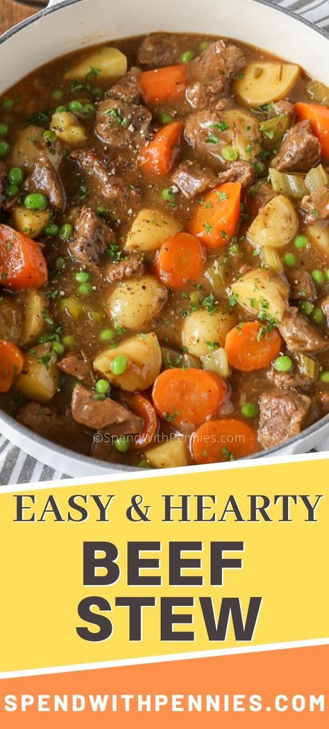 Beef Stew With Cream Of Celery Soup, Beef Stew With Gravy Recipe, Crockpot Beef Stew With Lipton Onion Soup, Beef Stew With Gravy Packet, Beef Stew Onion Soup Mix Easy Recipes, Campbell Beef Stew, Thick Beef Stew Stove Top, Lipton Onion Soup Beef Stew Crockpot, Beef Stew With Campbells Soup