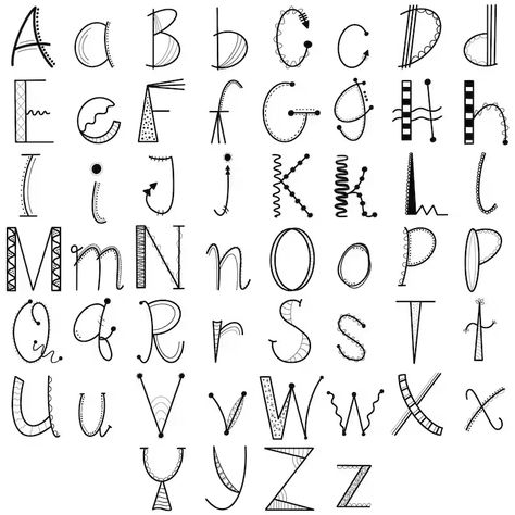 Halloween Fonts Alphabet Handwritten, Summer Fonts Alphabet, Fun Fonts Alphabet Hand Drawn, Fun Lettering Handwritten, Fun Number Fonts, Fun Handwriting Fonts, Chalkboard Fonts Alphabet, Fun Fonts To Draw, Girly Lettering