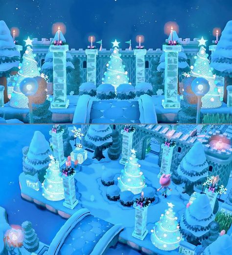 Bunny castle entrance 🩷🩵 . . I hope everyone is doing well 🩵 . . #acnh #acnhdesigns #acnhcommunity #animalcrossingnewhorizons… | Instagram Acnh Ice Castle, Acnh Winter Wonderland Ideas, Acnh Winter Beach Ideas, Acnh Winter Ideas, Acnh Christmas Ideas, Acnh Entrance Ideas, Christmas Acnh, Winter Acnh, Bunny Castle