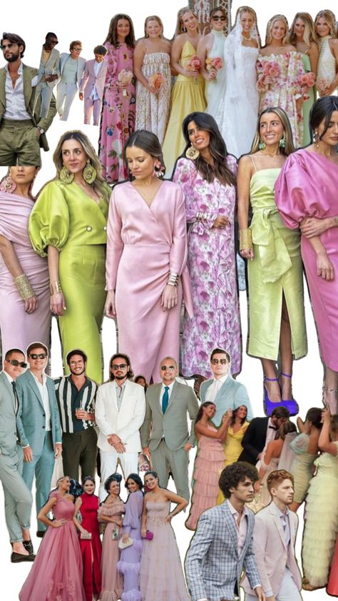 Lailoc Wedding Guest Dress Thats Garden Themed, Pastel Colors Wedding Guests, Wedding Guest Attire Mood Board, Neutral Wedding Guest Attire, Coastal Wedding Guest Dress, Wedding Dresscode, Men’s Garden Cocktail Attire, Pastel Wedding Guest Dress Code, Wedding Guest Outfit Men