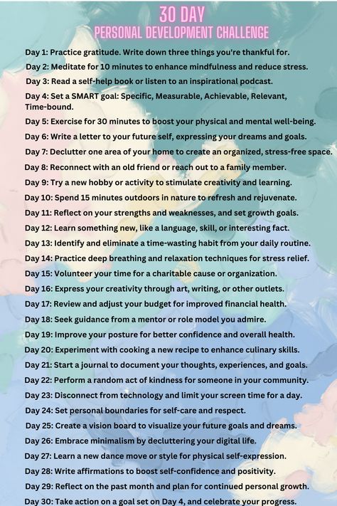 #PersonalDevelopment #challenge Self Improvement Challenge, Month Challenge, Journal Challenge, How To Disappear, Letter To Yourself, Smart Goals, Bettering Myself, Self Help Book, Practice Gratitude