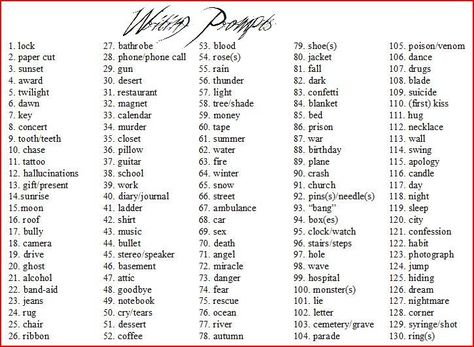 130 Writing Prompts by undefinedromance89 on DeviantArt 100 Day Writing Challenge, Promt List Writing, One Word Prompts, Poetry Challenge, Creative Writing Topics, Poem Writing Prompts, Writing Prompts Poetry, List Of Words, Poetry Prompts