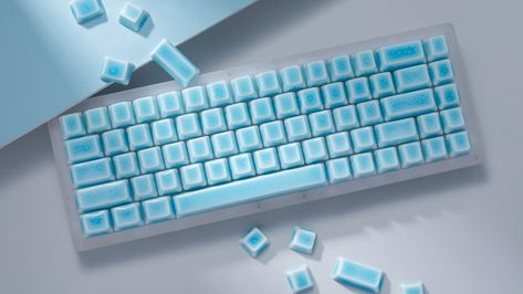 Blue Keycaps, Keycap Set, Blue Ceramics, Keyboard, The First, Ceramics, Electronic Products, Blue