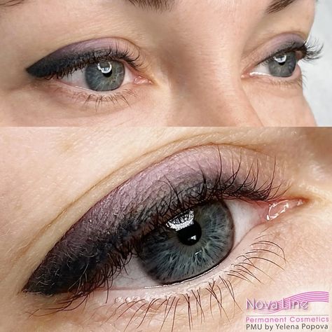 Permanent Makeup Treatments Before & After Gallery - Nova Line Tattoo Eyeliner, Make Up Diy, Permanente Make-up, Makeup Gallery, Makeup Eyebrows, Permanent Eyeliner, Scalp Micropigmentation, Eyelash Enhancer, Permanent Cosmetics