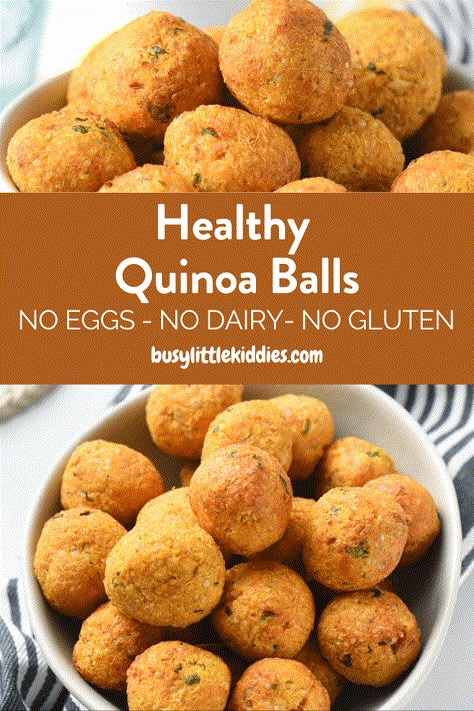 Quinoa Balls Finger Food For Kids, Recipes Burgers, Quinoa Balls, Quinoa Snacks, Finger Foods For Kids, Quinoa Bites, Healthy Quinoa, Food For Kids, Baby Recipes