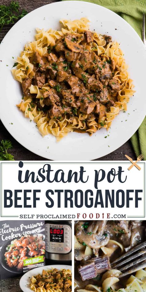 Pressure Cooker Beef Stroganoff, Top Round Steak Recipes, Crock Pot Stroganoff, Classic Beef Stroganoff Recipe, Instant Pot Beef Stroganoff, Classic Beef Stroganoff, Round Steak Recipes, Beef Stroganoff Recipe, Beef Stroganoff Easy