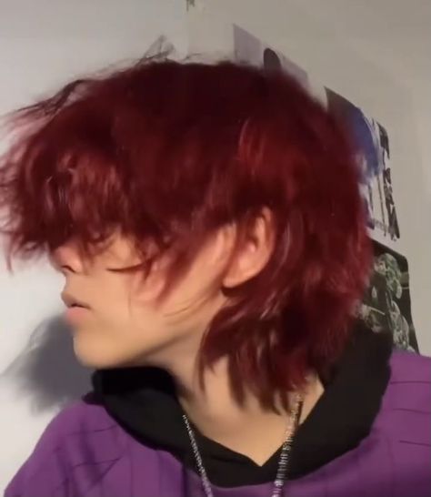 Short Fluffy Mullet, Alternative Hair Short, Alternative Mullet, Alt Mullet, Transboy Hair, Emo Mullet, Short Grunge Hair, Hair Inspiration Short, Shot Hair Styles