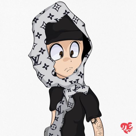 Yeat Rapper Cartoon Art, Y2k Characters Pfp, Yeat Rapper Drawing, Swag Cartoon Boy, Yeat Rapper Icon, Rap Cartoon, Yeat Rapper, Rapper And Anime, Old Money Fashion