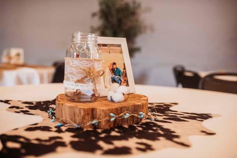 Cowhide Centerpiece Wedding, Brides Table, Faux Cowhide, Reception Centerpieces, Wedding 2025, Wedding 2024, Couple Shower, Center Pieces, Cow Hide