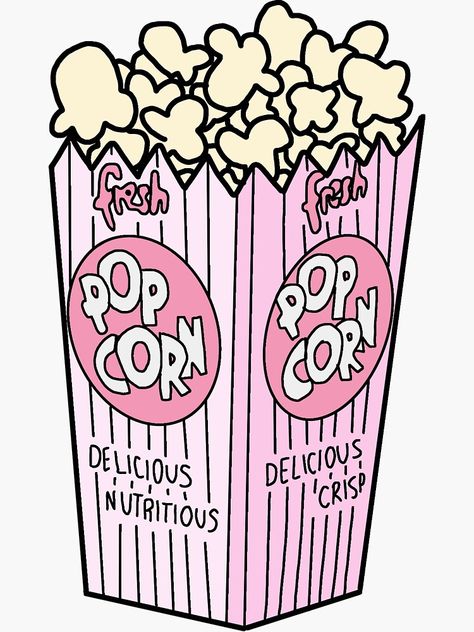 Backgrounds Heart, Funny Backgrounds, Popcorn Stickers, Image Girly, Tumblr Transparents, Tumblr Png, Pink Popcorn, Overlays Tumblr, Stickers Cool