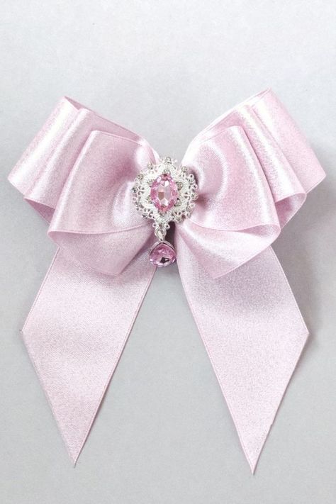 Descendants Accessories, Pink Glitter Hair, Satin Hair Bow, Princess Hair Bows, Pink Hair Bow, Light Pink Hair, Pink Blonde Hair, Fancy Bows, Cute Ribbon