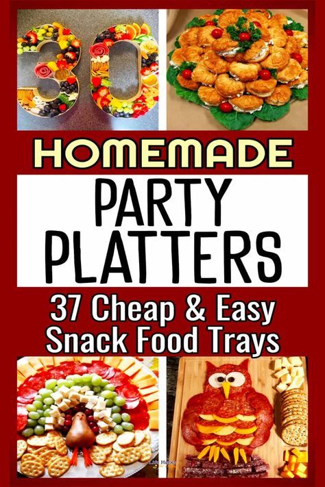 Snack Trays For Parties, Inexpensive Party Food, Potluck Ideas For Work, Party Food Bars, Party Crowd, Charcuterie Appetizers, Cheap Meat, Snack Trays, Potluck Ideas