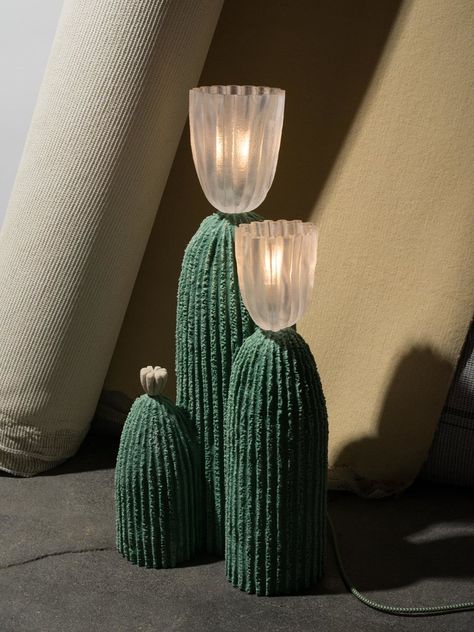 6 Things T Editors Like Right Now - The New York Times Cactus Lamp, Organic Aesthetic, Edison Lamp, Golden Triangle, Bubble Lamps, Resin Furniture, Sand Casting, 3d Modelle, Lamp Cover