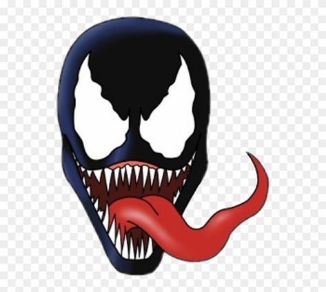 Venom Cartoon, Venom Party, How To Draw Venom, Wolf Face Drawing, Venom Birthday, Venom Drawing, Tooth Clipart, Venom Face, Disney Drawing Tutorial