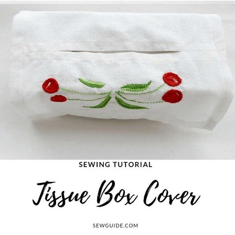 Learn to make a covering for your ordinary tissue box with fabric. Fabric Tissue Box Covers Free Pattern, Tissue Box Covers Fabric, Sew Tissue Box Cover, Pajama Pants Pattern Free, Sewing Tissue Box Cover Fabrics, Diy Tissue Box Cover, Linen Tissue Box Cover, How To Embroider Letters, Pants Pattern Free