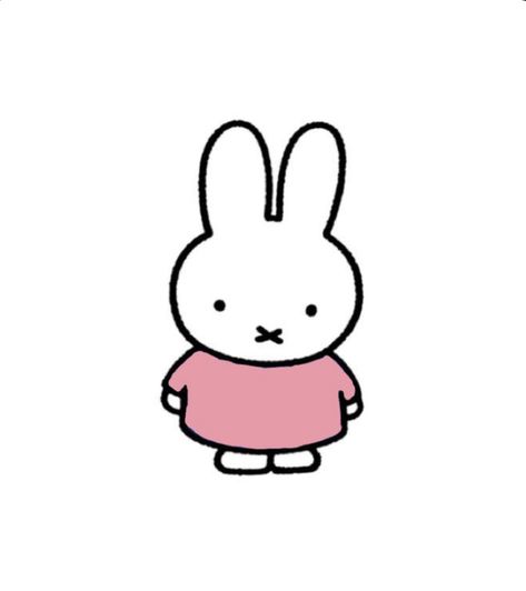 Miffy Aesthetic Pink, Miffy Transparent Png, Miffy Cute Icon, Miffy Drawing Aesthetic, Miffy Icon Png, Miffy White Background, Pink Miffy Icon, Miffy Poster Prints, Miffy Profile Picture