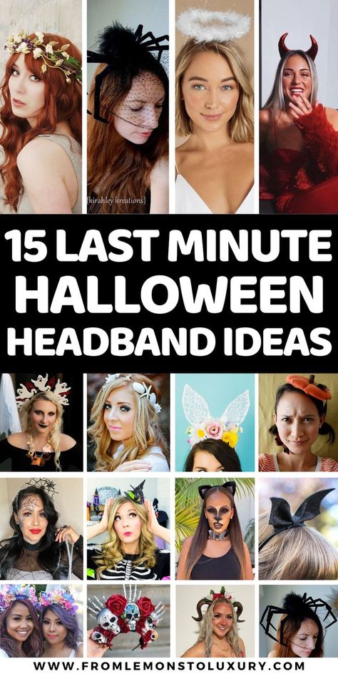 last minute halloween headband ideas Easy Halloween Headbands, Diy Headband Costume, Headband Halloween Costumes, Diy Ear Headband, Halloween Headbands Diy, Halloween Headband Craft, Headband Crafts For Kids, Diy Halloween Headbands, Crafts For Kids Halloween