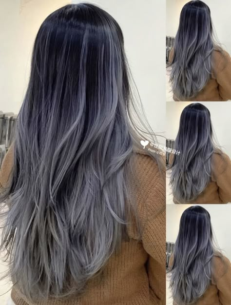 Grey Purple Blue Hair, Ash Blue Hair, Grey Hair Colour, Ash Brown Hair Balayage, Hair Stail, Fall Blonde Hair Color, For Loop, Fall Blonde Hair, Oracle Database