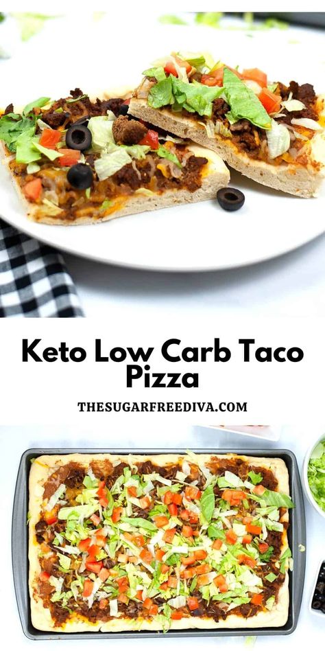 Keto Low Carb Taco Pizza Low Carb Taco, Taco Meal, Taco Dinner, Low Carb Tacos, Taco Pizza, Keto Taco, Keto Dinners, Healthy Tacos, Dinner Meal